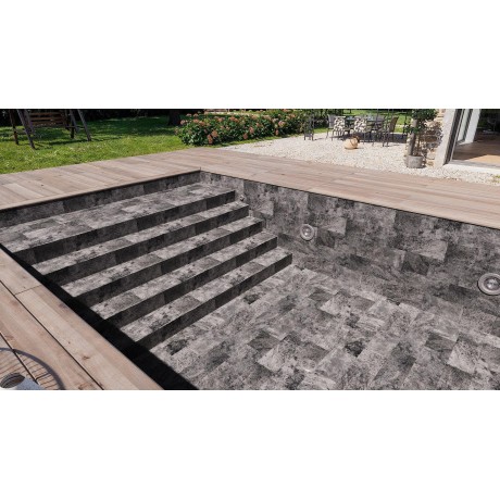 Aquasense Signature - 3D Imperial Grey, tloušťka 1,8 mm, šíře 1,65 m, role 25m