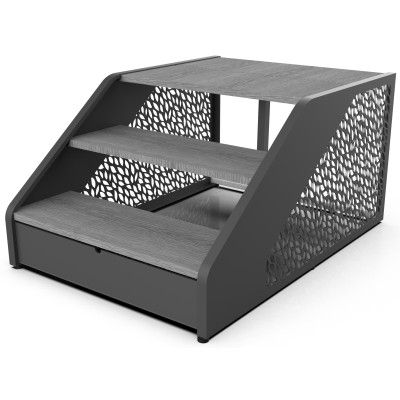 Schůdky Poolex Wood - šedá