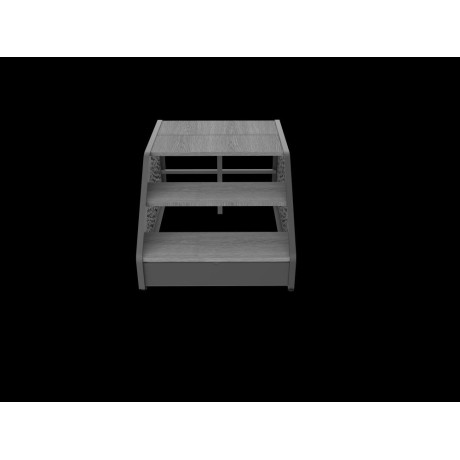 Schůdky Poolex Wood - šedá