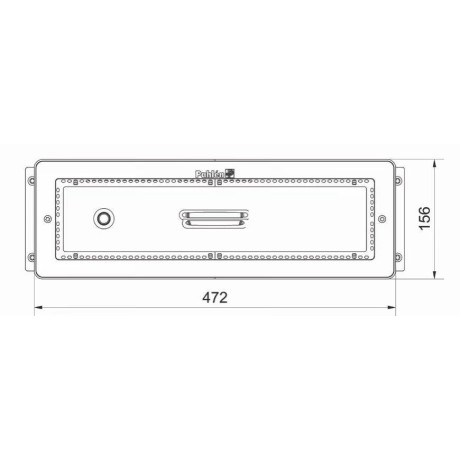 Přední panel z nerezové oceli JET SWIM ATHLETE - 1x pneumatické tlačítko