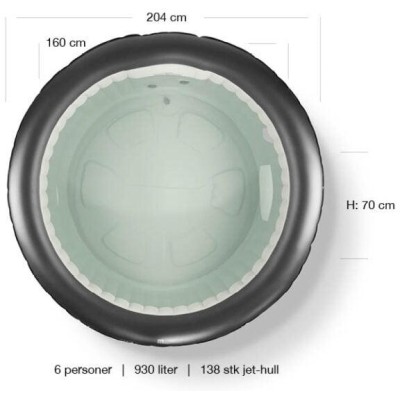 Mobilní vířivá vana MSpa RIMBA 6p