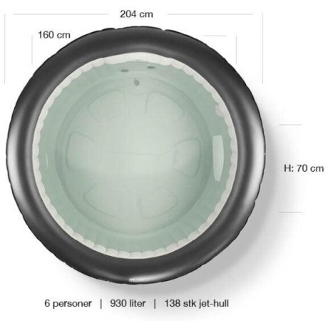 Mobilní vířivá vana MSpa RIMBA 6p