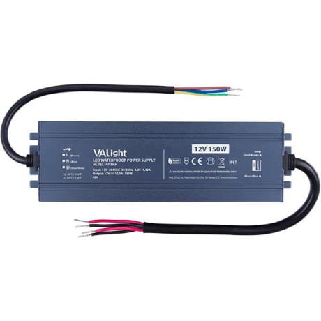 Napájecí zdroj 150 W, DC 12 V/12,5 A, IP67, hliníkové provedení