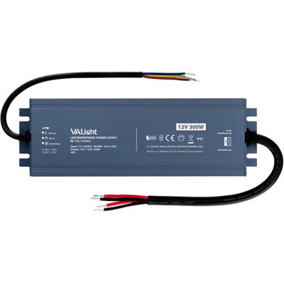 Napájecí zdroj 300 W, DC 12 V/25 A, IP67, hliníkové provedení