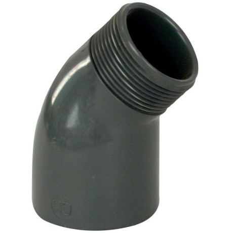 PVC tvarovka - Úhel 45° 50 x 1 1/2“ (vnější rozměr) 