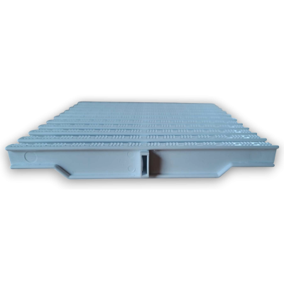 Přelivový rošt, šířka 245 mm, výška 22mm, bílý