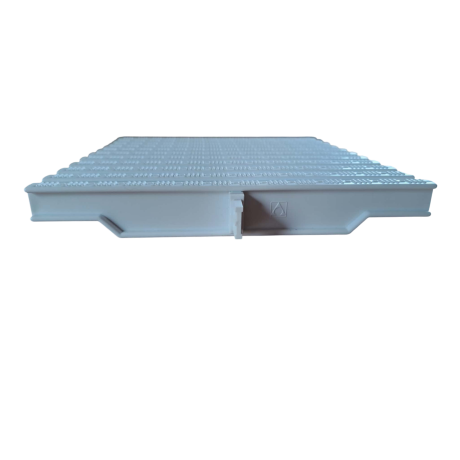 Přelivový rošt, šířka 245 mm, výška 22mm, bílý