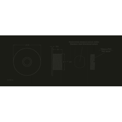Nerezová tryska – Ø90 mm, 1 1/2" Ext, 1 x 18mm
